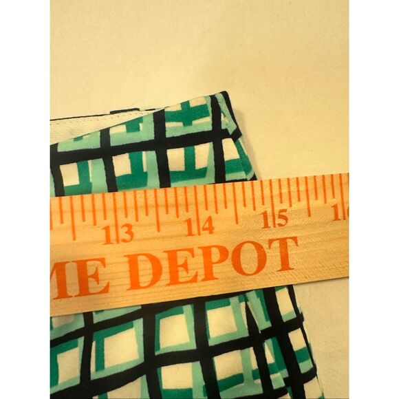 Kate Spade Breezeblock Green & Blue Pants, size 2 - Picture 7 of 9